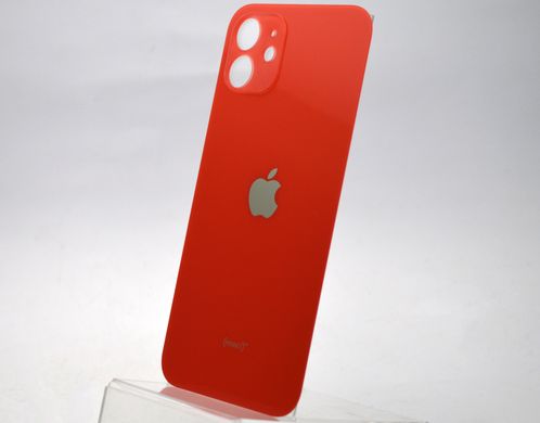 Задня кришка Apple iPhone 12 Red HC (з великим отвором під камеру)