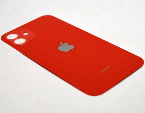 Задня кришка Apple iPhone 12 Red HC (з великим отвором під камеру)