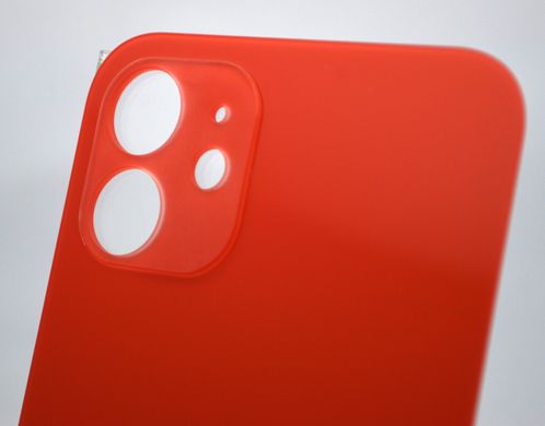 Задня кришка Apple iPhone 12 Red HC (з великим отвором під камеру)