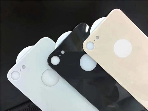 Комплект защитных стекол Tempered Glass 5D 2 в 1 (Переднее+Заднее) на iPhone 8 (0.3mm) Black+Black