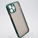 Чехол с полупрозрачной задней крышкой Matte Color Case Full Camera для iPhone 13 Pro Max Зеленый