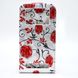 Чохол універсальний з квітами для телефону CMA Flip Cover Big Flowers 5.5" дюймів (XXL) Silver-Red