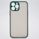 Чехол с полупрозрачной задней крышкой Matte Color Case Full Camera для iPhone 13 Pro Max Зеленый