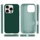 Чехол накладка Silicon Case Full Cover для Apple iPhone 16 Pro Forest Green
