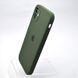 Чехол силиконовый с квадратными бортами Silicon case Full Square для iPhone 11 Cyprus Green