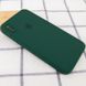 Чохол силіконовий з квадратними бортами Silicone case Full Square для iPhone Xs Max Dark Green Темно-зелений