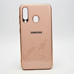 Чохол глянцевий з логотипом Glossy Silicon Case для Samsung A6060 Galaxy A60 Pink