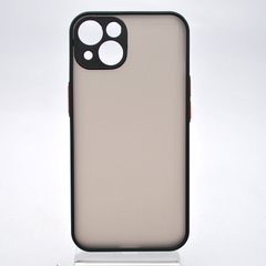 Чохол з напівпрозорою задньою кришкою Matte Color Case Full Camera для iPhone 13 Чорний
