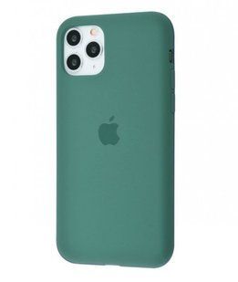 Чехол матовый с логотипом Silicon Case Full Cover для iPhone 11 Pine Green