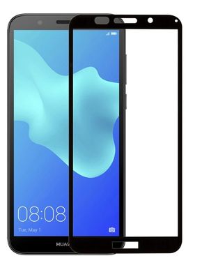 Защитное стекло для Huawei Y5 2018 / Honor 7A Full Glue Premium 2.5D (0.33mm) Black тех. пакет