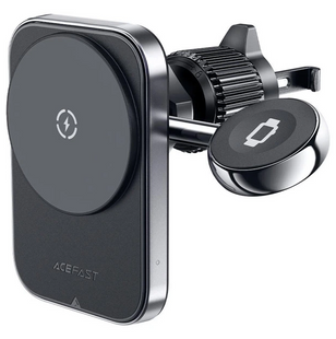 Автодержатель з безпровідною зарядкою Acefast D18 MagSafe 2in1 in-car Black