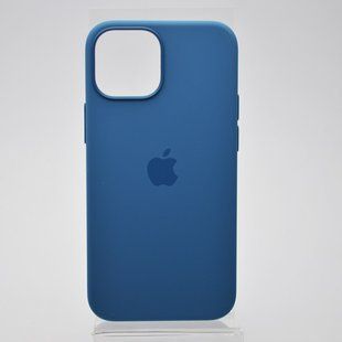 Чохол накладка Silicone Case Full Cover з MagSafe Splash Screen для iPhone 13 Mini Blue Jay