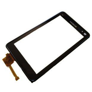 Сенсор (тачскрин) Nokia N8-00 черный с черной рамкой Original TW