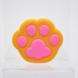 Универсальный держатель для телефона PopSocket Self Adhesive Smiling Face Paw Orange