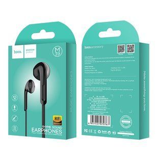 Наушники проводные с микрофоном Hoco M39 Rhyme Sound 3.5mm Black/Черный