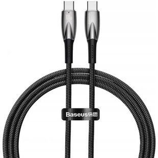 Кабель Baseus Glimmer Series Type-c to Type-c 100W 1M Black CADH000701