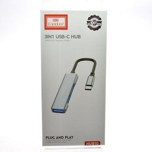USB Type-C хаб (концентратор) Earldom ET-HUB10 Multi HUB Grey