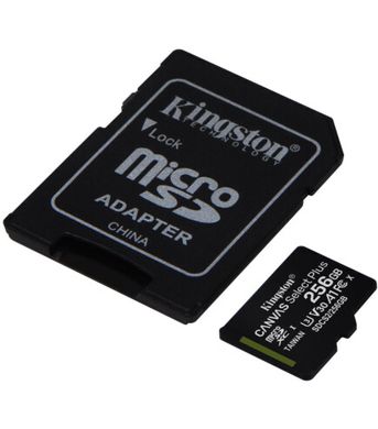 Карта пам'яті Kingston MicroSD 256GB A1 Canvas Select Plus class 10 (SDCS2/256GB)