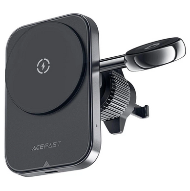Автодержатель з безпровідною зарядкою Acefast D18 MagSafe 2in1 in-car Black