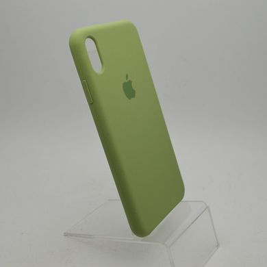Чехол накладка Silicon Case для iPhone XS Max 6.5" Light Green (C)