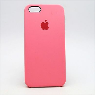 Чехол накладка Silicon Case для iPhone 5/5S/5SE Pink (06) Copy