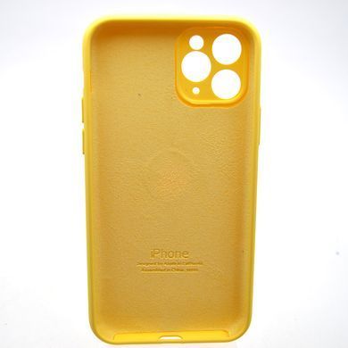 Силіконовий чохол накладка Silicon Case Full Camera для iPhone 11 Pro Yellow