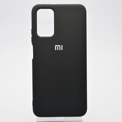 Чехол накладка Silicon Case Full Cover для Xiaomi Redmi 9T/Poco M3 Black/Черный