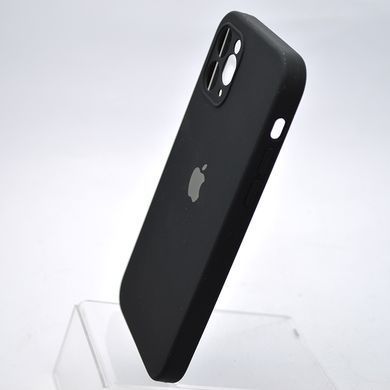 Чехол силиконовый с квадратными бортами Silicone case Full Square для iPhone 11 Pro Black/Черный