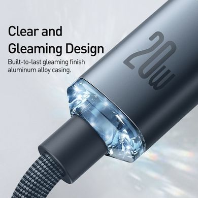 Кабель Baseus Crystal Shine Series Type-c to Lightning 20W 1.2M Black CAJY000201