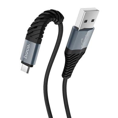 Кабель Hoco X38 Micro USB 2.4A 1m Чорний