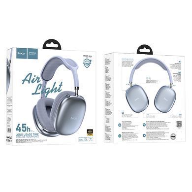 Великі безпровідні навушники (Bluetooth) Hoco W35 Air Triumph Blue