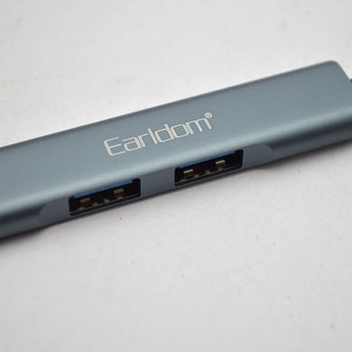USB Type-C хаб (концентратор) Earldom ET-HUB10 Multi HUB Grey