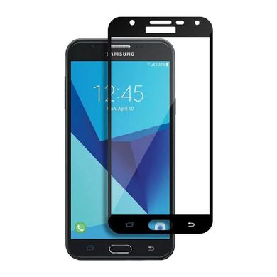 Захисне скло Samsung J720 Galaxy J7 (2018) Full Screen Triplex Глянцевое Black тех. пакет