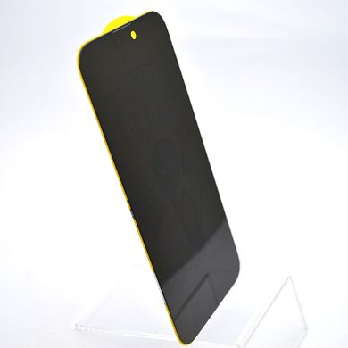 Защитное стекло Pirate Lion Privacy Anti-Dust антишпион Apple iPhone 14 Pro Max/15 Plus (тех.пак)