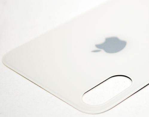 Задня кришка Apple iPhone XS Silver Original (з великим отвором під камеру)