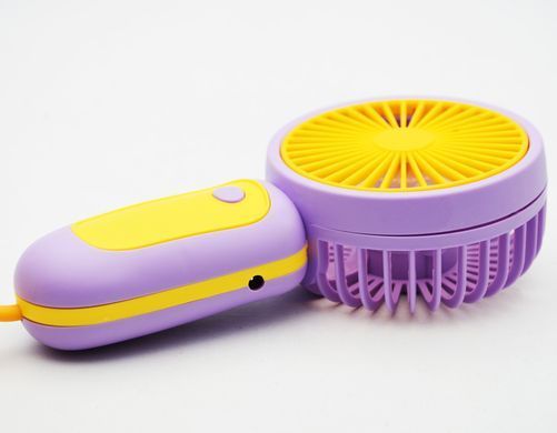 Портативний вентилятор S218 250 mAh Yellow-Purple (Жовто-фіолетовий)
