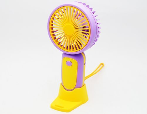 Портативний вентилятор S218 250 mAh Yellow-Purple (Жовто-фіолетовий)