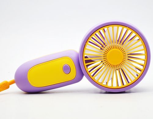 Портативний вентилятор S218 250 mAh Yellow-Purple (Жовто-фіолетовий)
