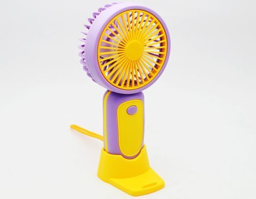 Портативний вентилятор S218 250 mAh Yellow-Purple (Жовто-фіолетовий)