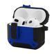 Протиударний чохол накладка Defender Case для Apple Airpods 4 Blue Black (Синій + Чорний)