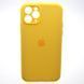 Силіконовий чохол накладка Silicon Case Full Camera для iPhone 11 Pro Yellow