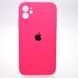 Чехол силиконовый с квадратными бортами Silicon case Full Square для iPhone 11 Barbie Pink