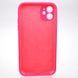 Чехол силиконовый с квадратными бортами Silicon case Full Square для iPhone 11 Barbie Pink