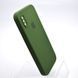 Чехол силиконовый с квадратными бортами Silicon case Full Square для iPhone X/iPhone Xs Dark Green