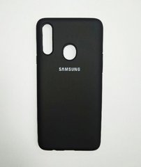 Чохол матовий Silicon Case Full Protective для Samsung A20S Galaxy (Black)
