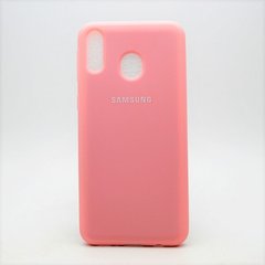 Матовий чохол New Silicon Cover для Samsung M205 Galaxy M20 (2019) Pink Copy