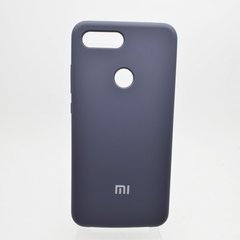 Чехол накладка Silicon Cover for Xiaomi Mi8 Lite / Mi8 Midnight Blue Copy