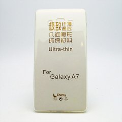 Ультратонкий силіконовий чохол Cherry UltraSlim Econom Samsung A700 Galaxy A7 White