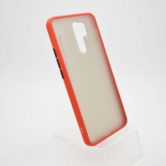 Чохол з напівпрозорою задньою кришкою Matte Color Case TPU для Xiaomi Redmi 9 Red