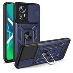 Чехол накладка Armor Case CamShield для Xiaomi 12 Lite Blue